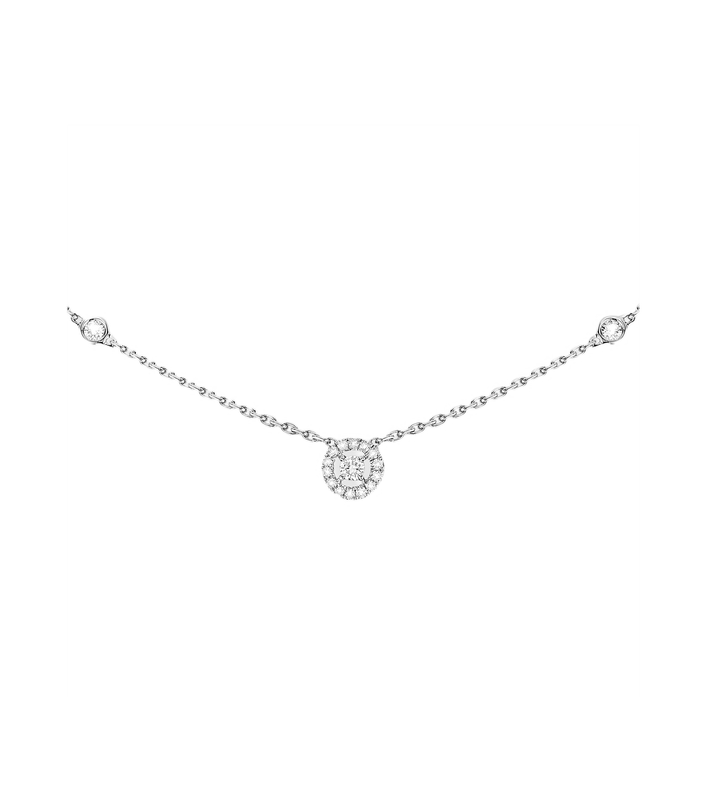 Women Jewellery  MESSIKA, Joy XS Diamond White Gold Necklace, SKU: 05370-WG | timeolution.com