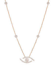 Lucky Eye Pave Necklace