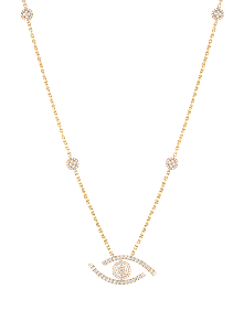 Lucky Eye Pave Necklace