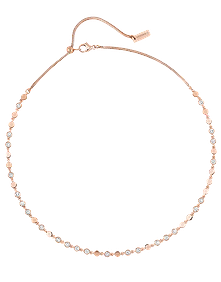 D-Vibes SM Pink Gold Diamond Necklace