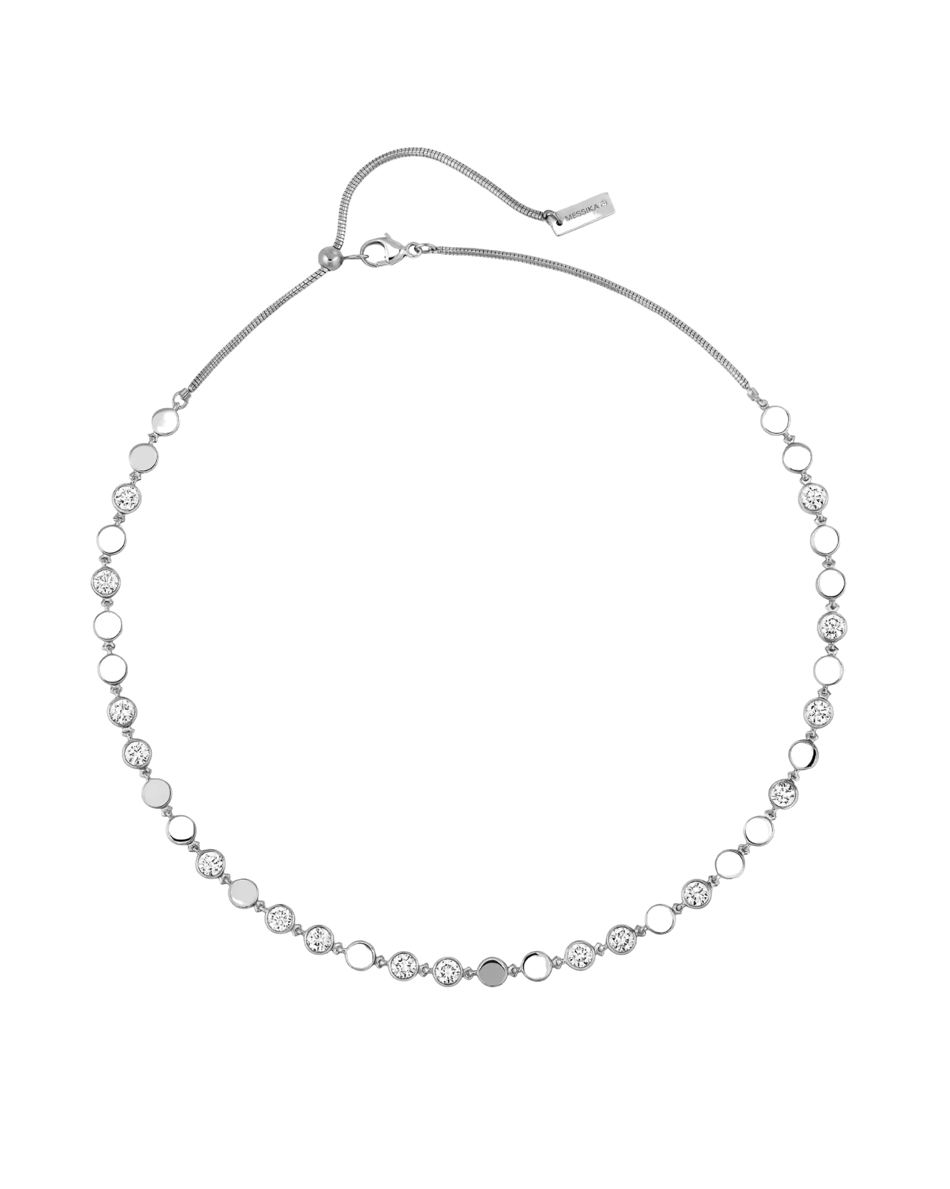 Women Jewellery  MESSIKA, D-Vibes MM White Gold Diamond Necklace, SKU: 12483-WG | timeolution.com