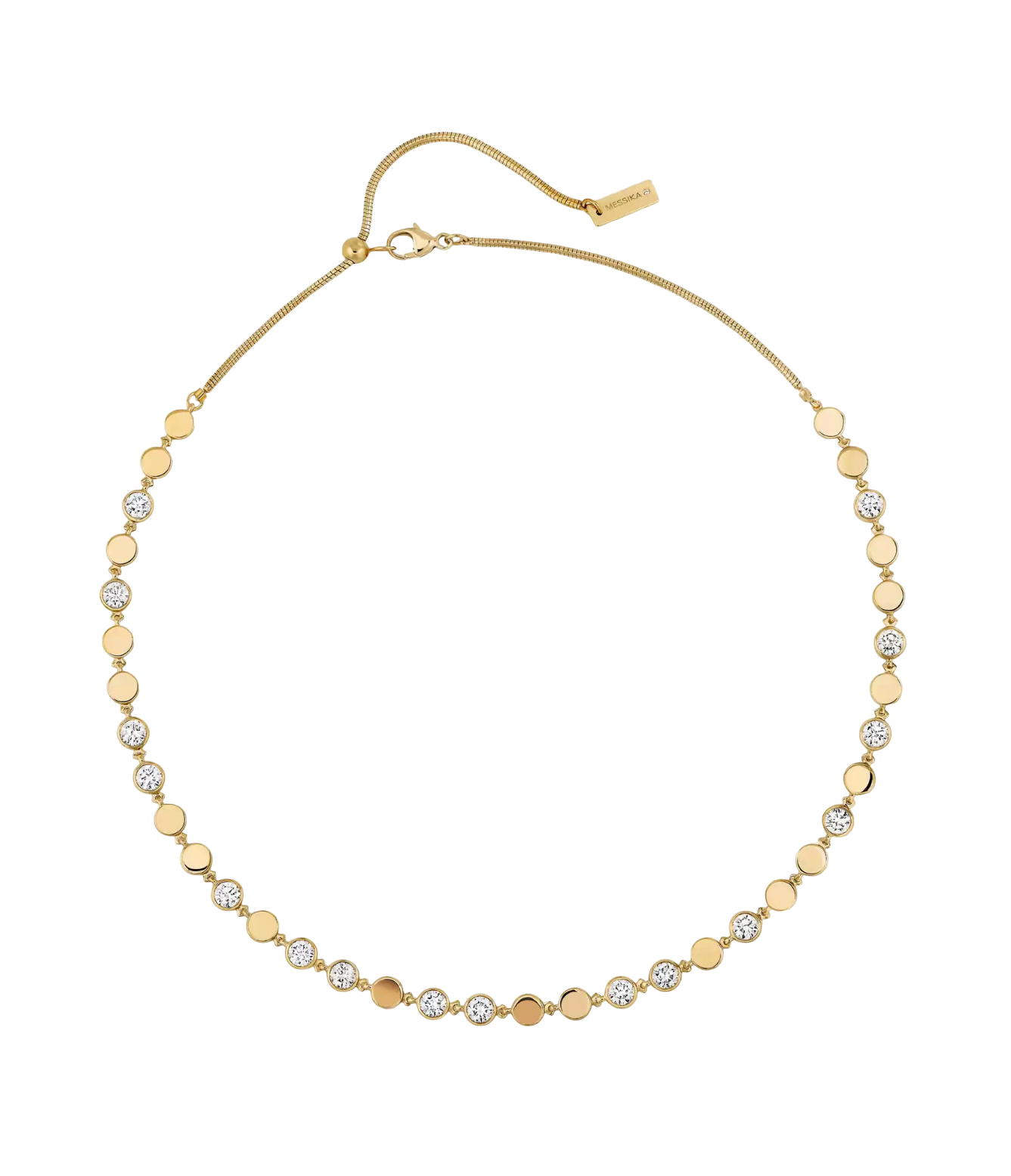 Women Jewellery  MESSIKA, D-Vibes MM Yellow Gold Diamond Necklace, SKU: 12483-YG | timeolution.com