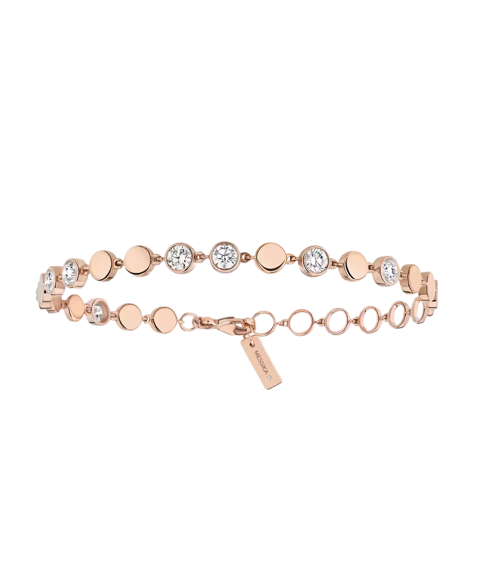 Women Jewellery  MESSIKA, D-Vibes MM Pink Gold Diamond Bracelet, SKU: 12484-PG | timeolution.com