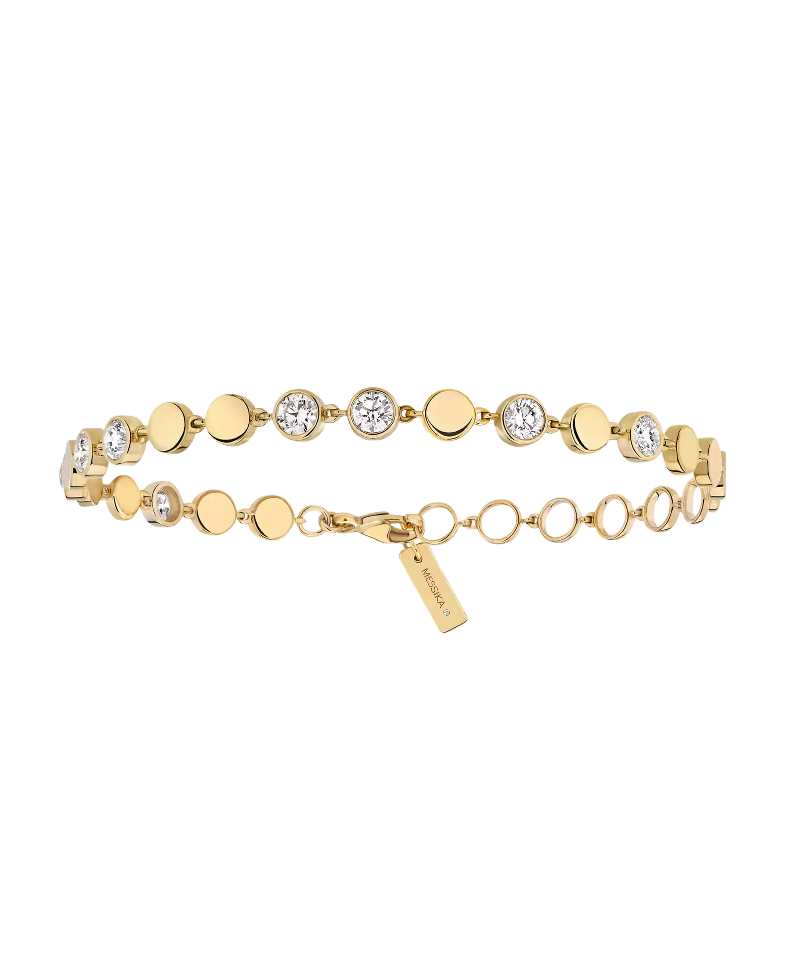 Women Jewellery  MESSIKA, D-Vibes MM Yellow Gold Diamond Bracelet, SKU: 12484-YG | timeolution.com