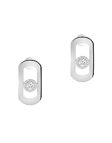 So Move White Gold Diamond Earrings