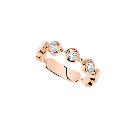 Women Jewellery  MESSIKA, D-Vibes MM Pink Gold Diamond Ring, SKU: 12991-PG | timeolution.com