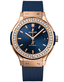 Classic Fusion King Gold Blue Diamonds / 38mm