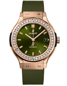 Classic Fusion King Gold Green Diamonds / 38mm