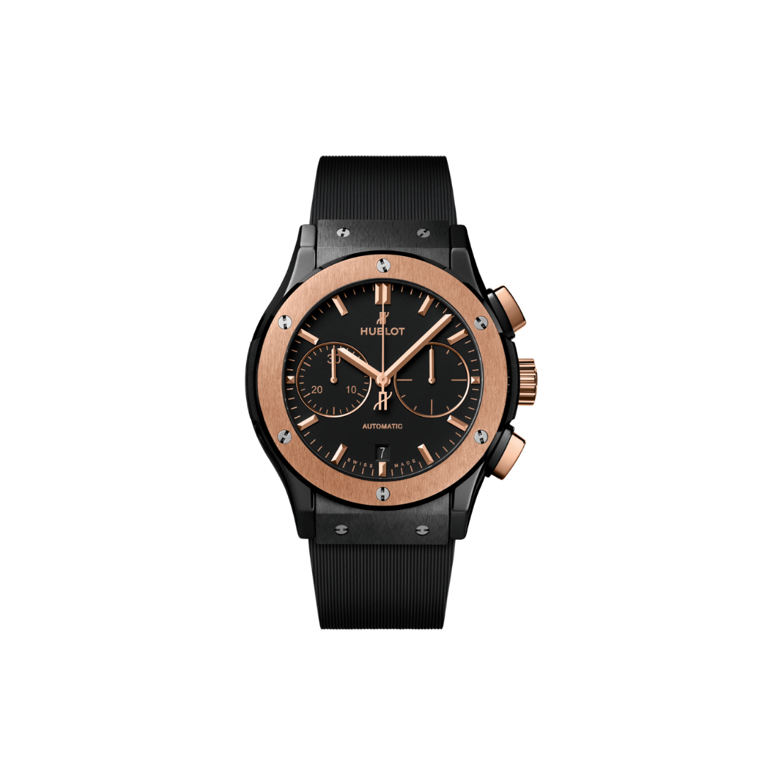 Men's watch / unisex  HUBLOT, Classic Fusion Chronograph Ceramic King Gold / 45mm, SKU: 521.CO.1181.RX | timeolution.com