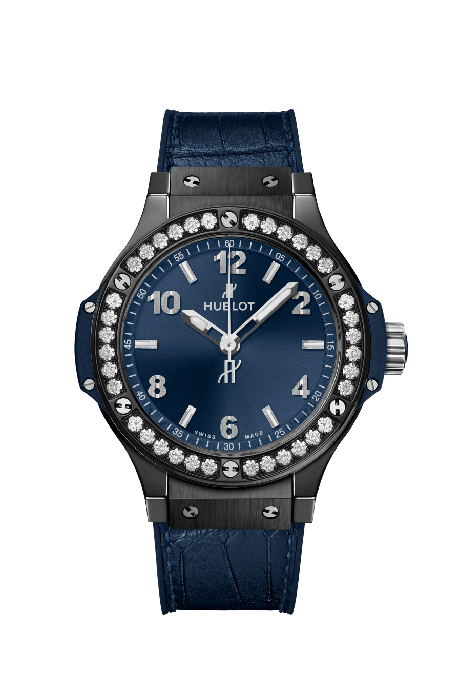 Ladies' watch  HUBLOT, Big Bang Ceramic Blue Diamonds / 38mm, SKU: 361.CM.7170.LR.1204 | timeolution.com