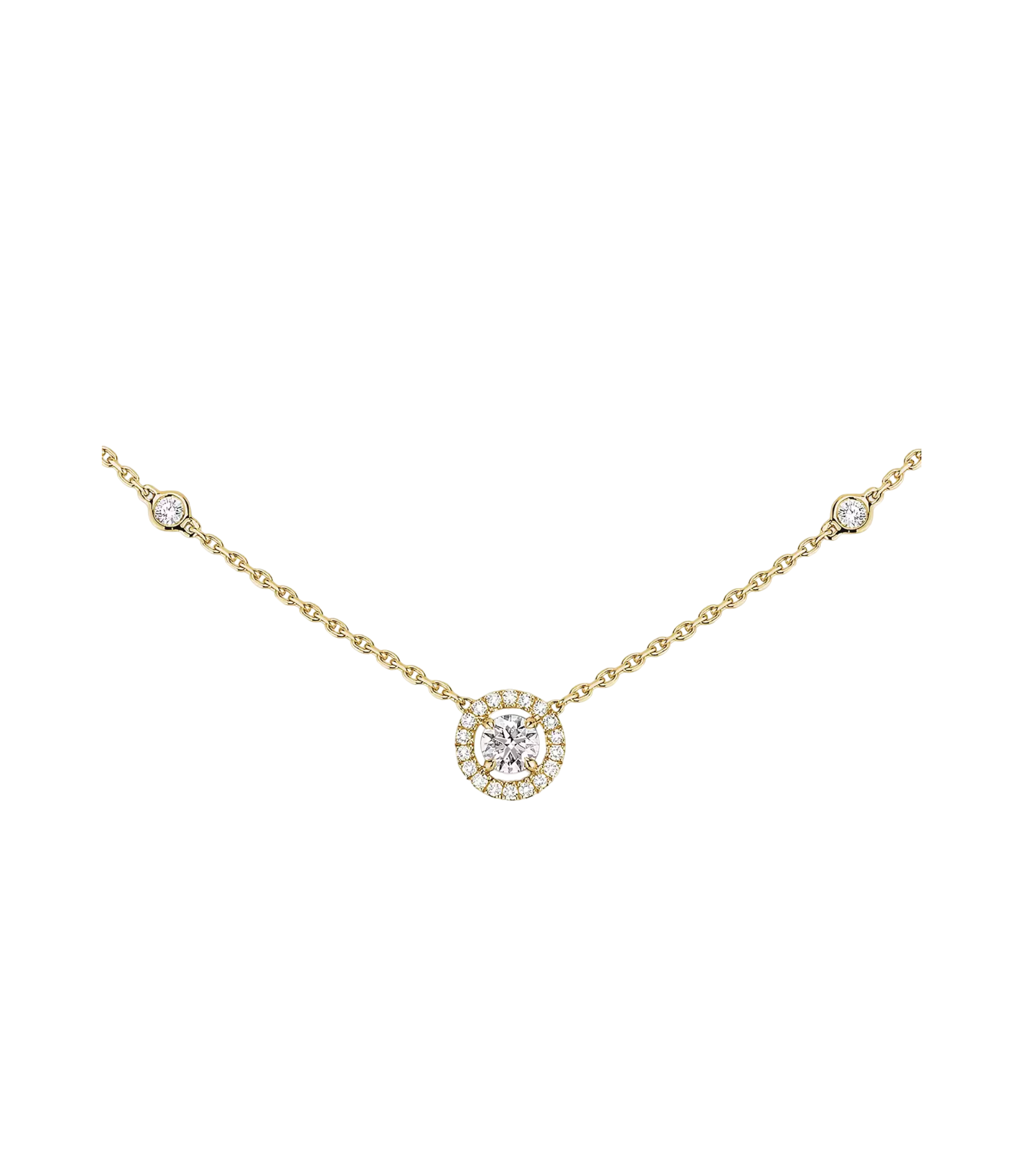 Women Jewellery  MESSIKA, Joy Rond 0.20ct Diamond Yellow Gold Necklace, SKU: 4281-YG | timeolution.com