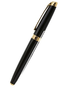 Léman Ebony Black Fountain Pen