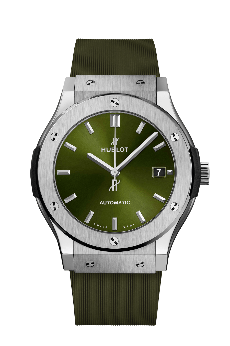 Men's watch / unisex  HUBLOT, Classic Fusion Titanium Green / 45mm, SKU: 511.NX.8970.RX | timeolution.com