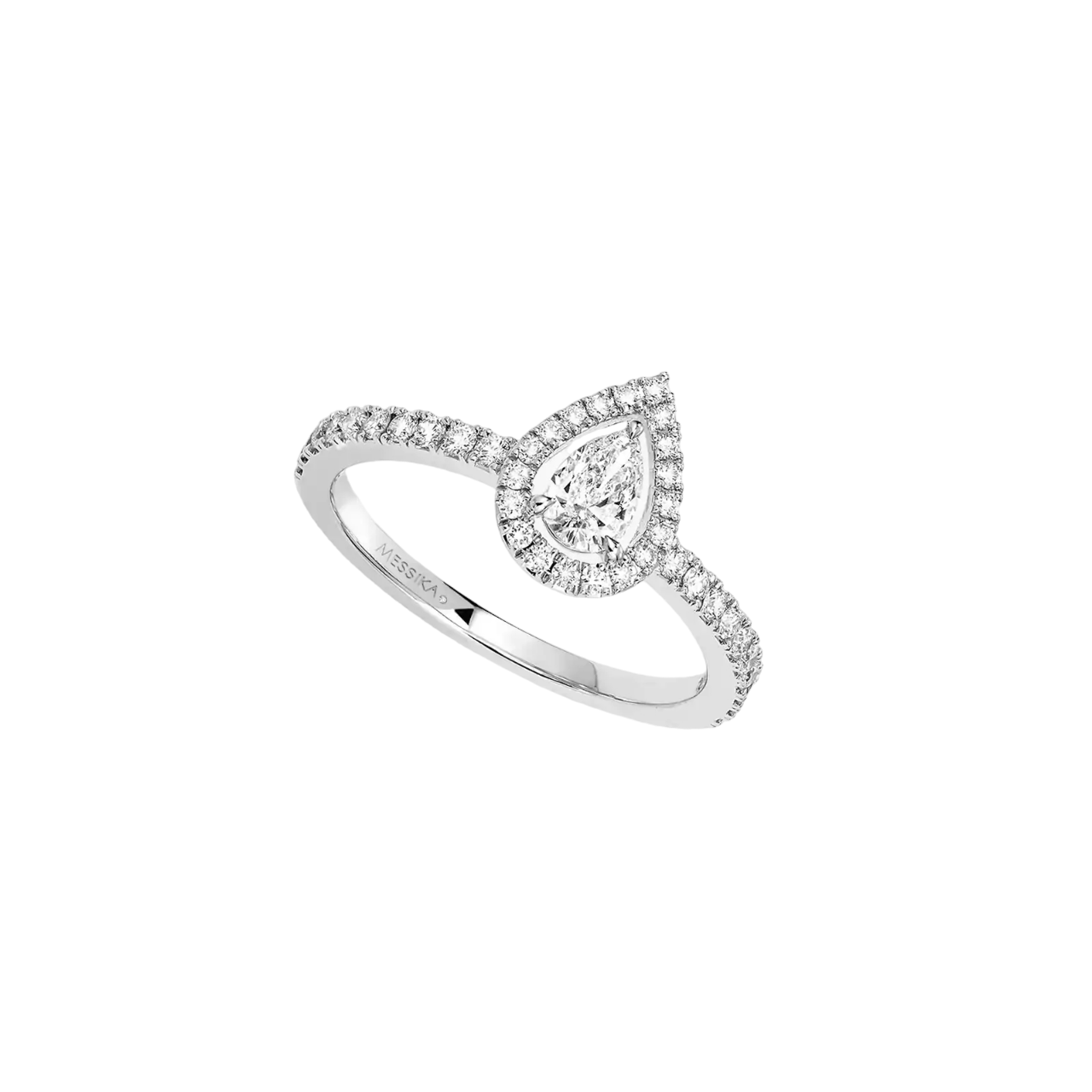 Women Jewellery  MESSIKA, Joy Pear Cut Diamond White Gold Ring, SKU: 5220-WG | timeolution.com