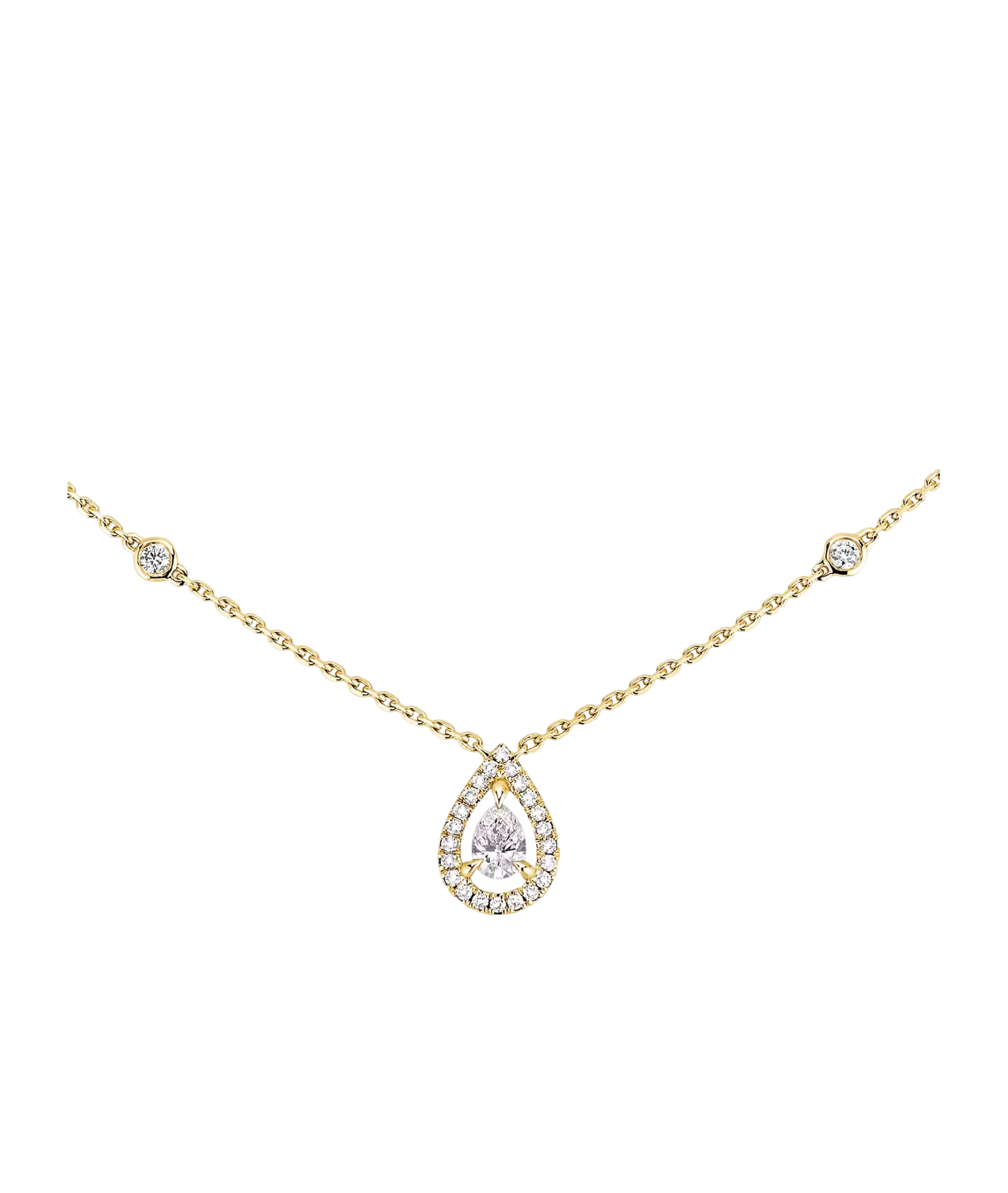 Women Jewellery  MESSIKA, Joy Pear 0.25ct Yellow Gold Diamond Necklace, SKU: 5224-YG | timeolution.com