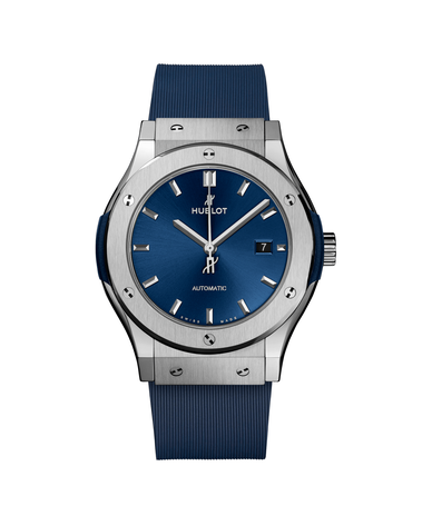 Men's watch / unisex  HUBLOT, Classic Fusion Titanium Blue / 42mm, SKU: 542.NX.7170.RX | timeolution.com