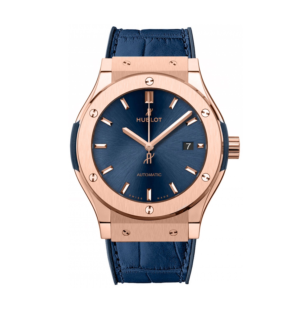 Men's watch / unisex  HUBLOT, Classic Fusion King Gold Blue / 42mm, SKU: 542.OX.7180.LR | timeolution.com