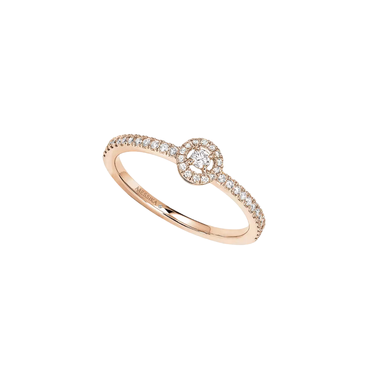 Women Jewellery  MESSIKA, Joy PM Diamond Pink Gold Small Size Ring, SKU: 5493-PG | timeolution.com