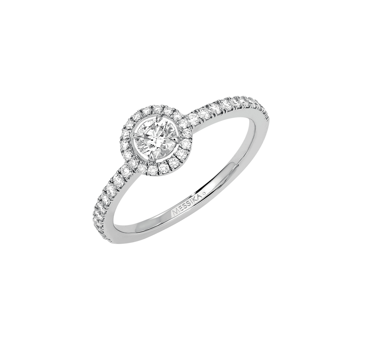 Women Jewellery  MESSIKA, Joy Brilliant Cut 0.25ct Diamond White Gold Ring, SKU: 04163-WG | timeolution.com