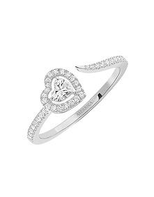 Joy Cœur Pave-Set 0.15ct Diamond White Gold Ring