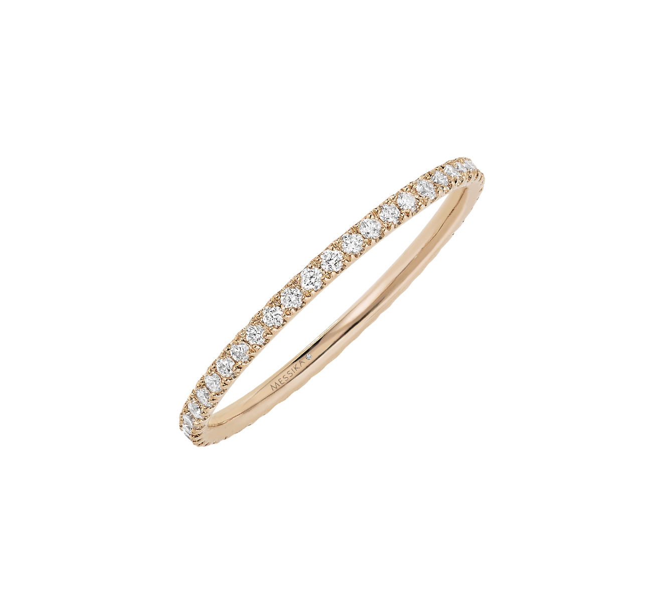 Women Jewellery  MESSIKA, Gatsby XS Diamond Pink Gold Wedding Ring, SKU: 05064-PG | timeolution.com