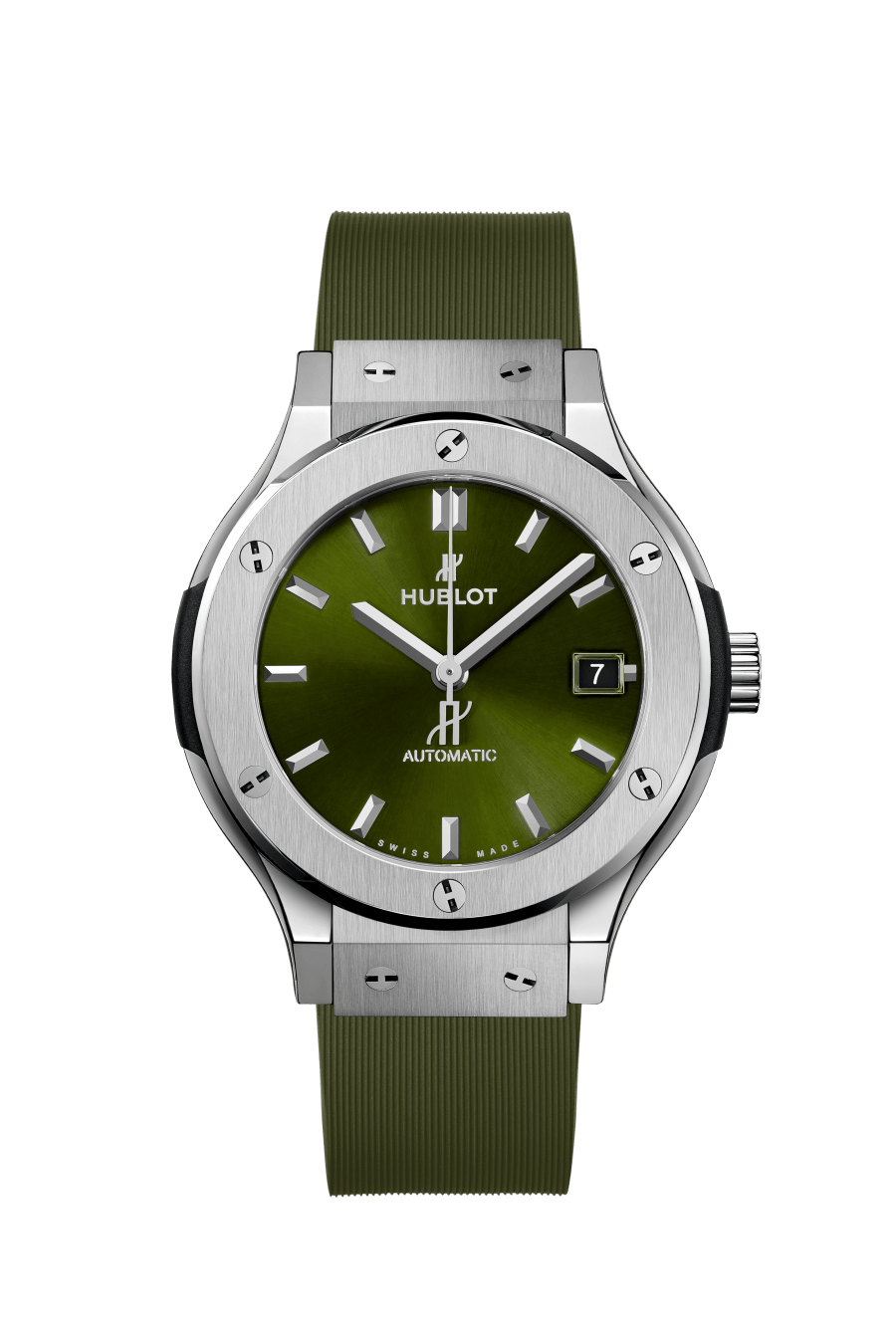 Men's watch / unisex  HUBLOT, Classic Fusion Titanium Green / 38mm, SKU: 565.NX.8970.RX | timeolution.com