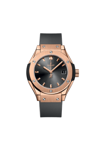 Ladies' watch  HUBLOT, Classic Fusion King Gold Grey / 29mm, SKU: 591.OX.7080.RX | timeolution.com