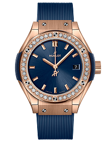 Classic Fusion King Gold Blue Diamonds / 29mm