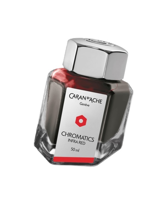  CARAN D’ACHE, Chromatics Infra Red Ink Bottle 50 ml, SKU: 8011.070 | timeolution.com