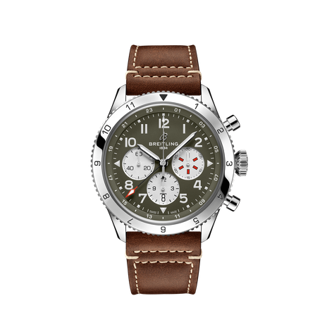 Men's watch / unisex  BREITLING, Super AVI B04 Chronograph GMT Curtiss Warhawk / 46mm, SKU: AB04452A1L1X1 | timeolution.com