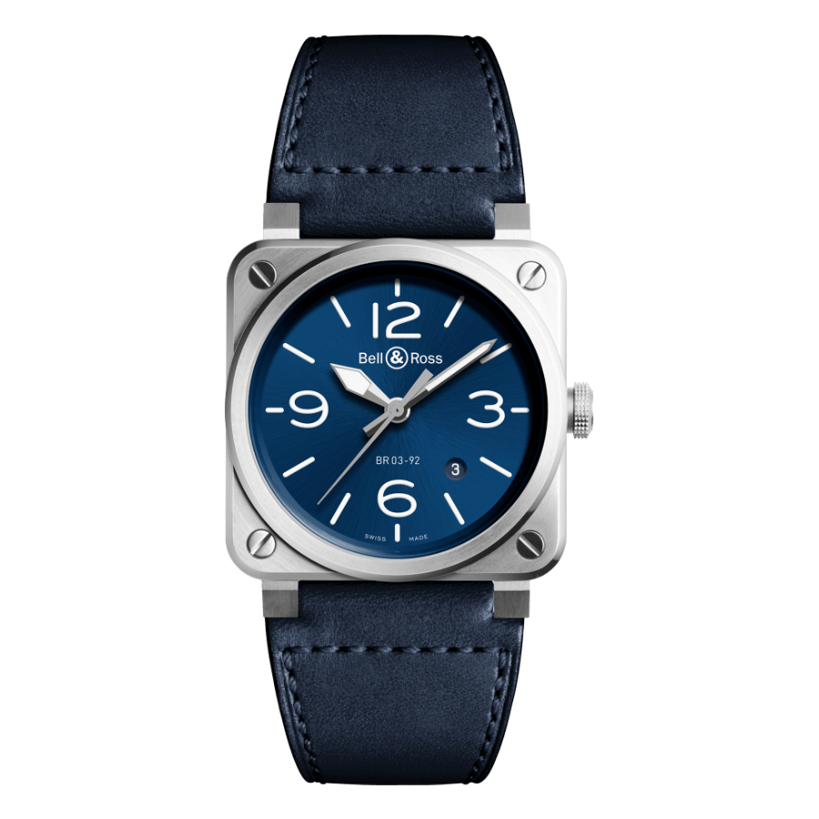 Men's watch / unisex  BELL & ROSS, BR 03-92 Blue Steel / 42mm, SKU: BR0392-BLU-ST/SCA | timeolution.com