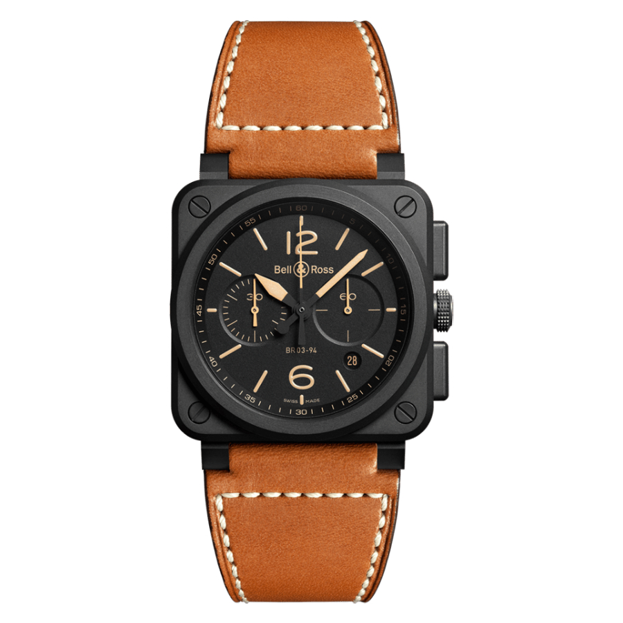 Men's watch / unisex  BELL & ROSS, BR 03-94 Heritage / 42mm, SKU: BR0394-HERI-CE | timeolution.com