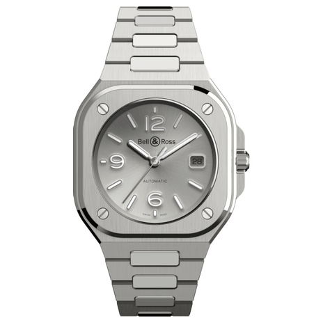 Men's watch / unisex  BELL & ROSS, BR 05 Grey Steel / 40mm, SKU: BR05A-GR-ST/SST | timeolution.com