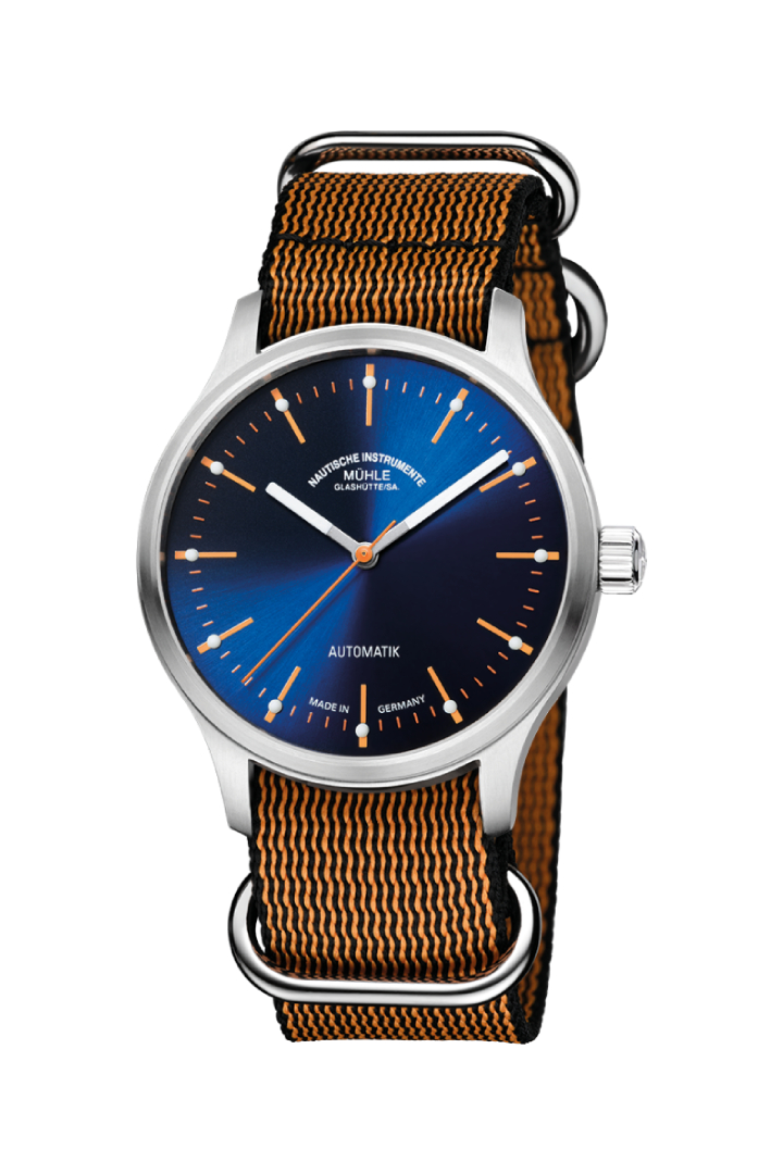 Men's watch / unisex  MÜHLE-GLASHÜTTE, Panova Blue / 40mm, SKU: M1-40-72-NB-III | timeolution.com