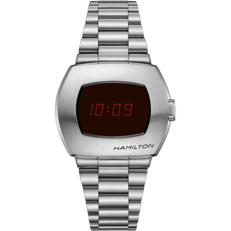 Men's watch / unisex  HAMILTON, American Classic PSR Digital Quartz / 40.8mm x 34.7mm, SKU: H52414130 | timeolution.com