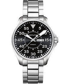 Khaki Aviation Pilot Day Date Quartz / 42mm