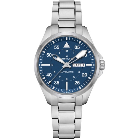 Men's watch / unisex  HAMILTON, Khaki Aviation Pilot Day Date Auto / 42mm, SKU: H64635140 | timeolution.com