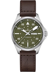 Khaki Aviation Pilot Day Date Auto / 42mm