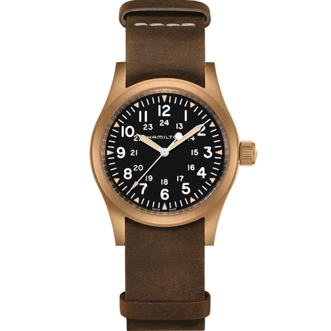 Men's watch / unisex  HAMILTON, Khaki Field Mechanical Bronze / 38mm, SKU: H69459530 | timeolution.com