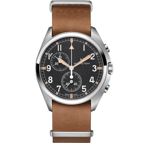 Men's watch / unisex  HAMILTON, Khaki Aviation Pilot Pioneer Chrono Quartz / 41mm, SKU: H76522531 | timeolution.com