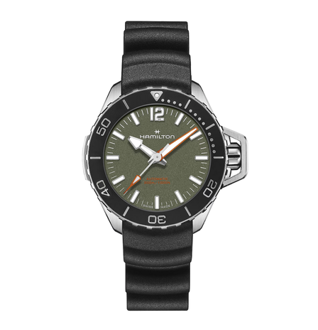 Men's watch / unisex  HAMILTON, Khaki Navy Frogman Auto / 41mm, SKU: H77455360 | timeolution.com