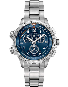 Khaki Aviation X-Wind GMT Chrono Quartz / 46mm