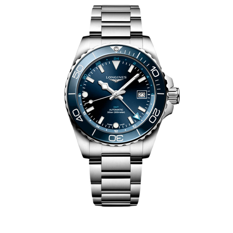 Men's watch / unisex  LONGINES, HydroConquest GMT / 41mm, SKU: L3.790.4.96.6 | timeolution.com