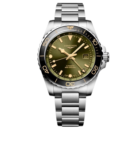 Men's watch / unisex  LONGINES, HydroConquest GMT / 43mm, SKU: L3.890.4.06.6 | timeolution.com