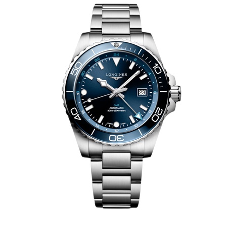 Men's watch / unisex  LONGINES, HydroConquest GMT / 43mm, SKU: L3.890.4.96.6 | timeolution.com