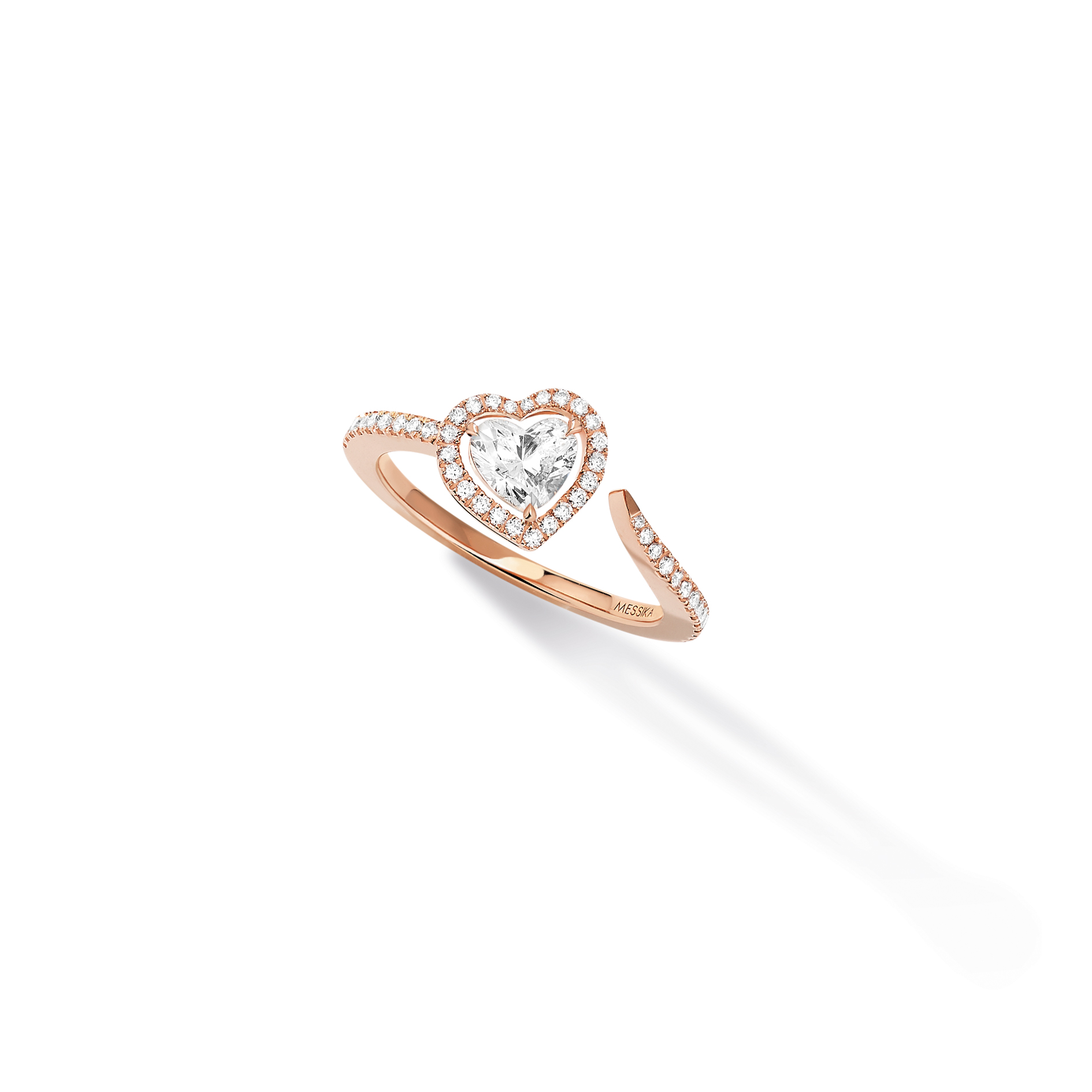 Women Jewellery  MESSIKA, Joy Cœur 0.40ct Diamond Pink Gold Ring, SKU: 11994-PG | timeolution.com