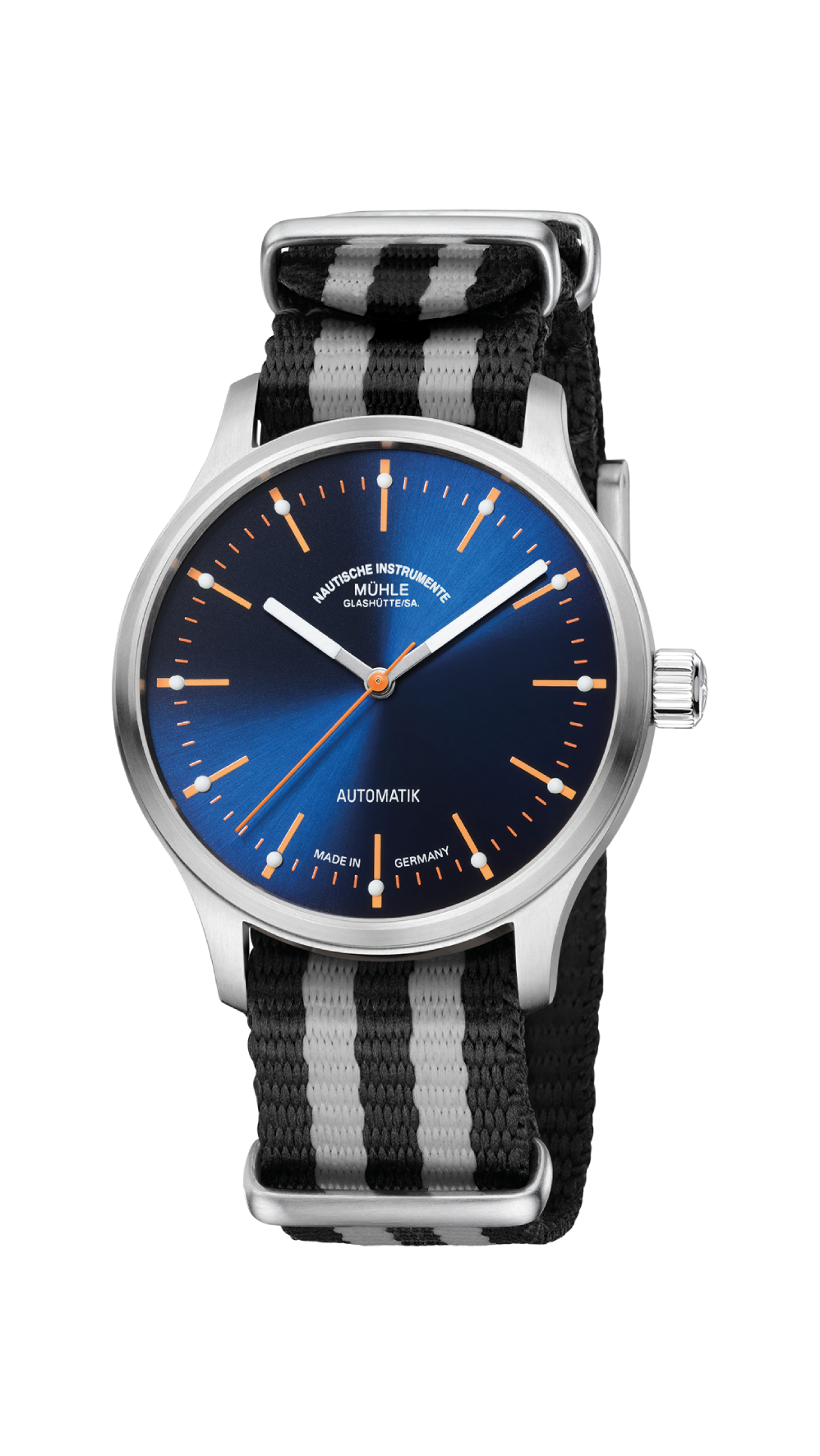 Men's watch / unisex  MÜHLE-GLASHÜTTE, Panova Blue / 40mm, SKU: M1-40-72-NB-IV | timeolution.com