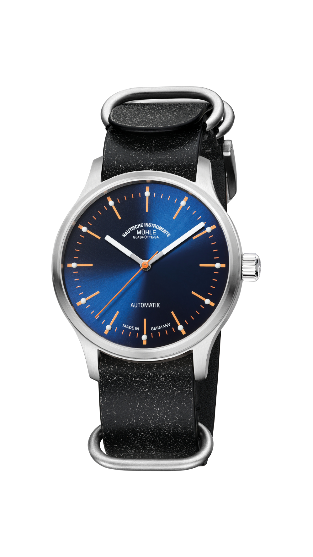 Men's watch / unisex  MÜHLE-GLASHÜTTE, Panova Blue / 40mm, SKU: M1-40-72-LB-III | timeolution.com