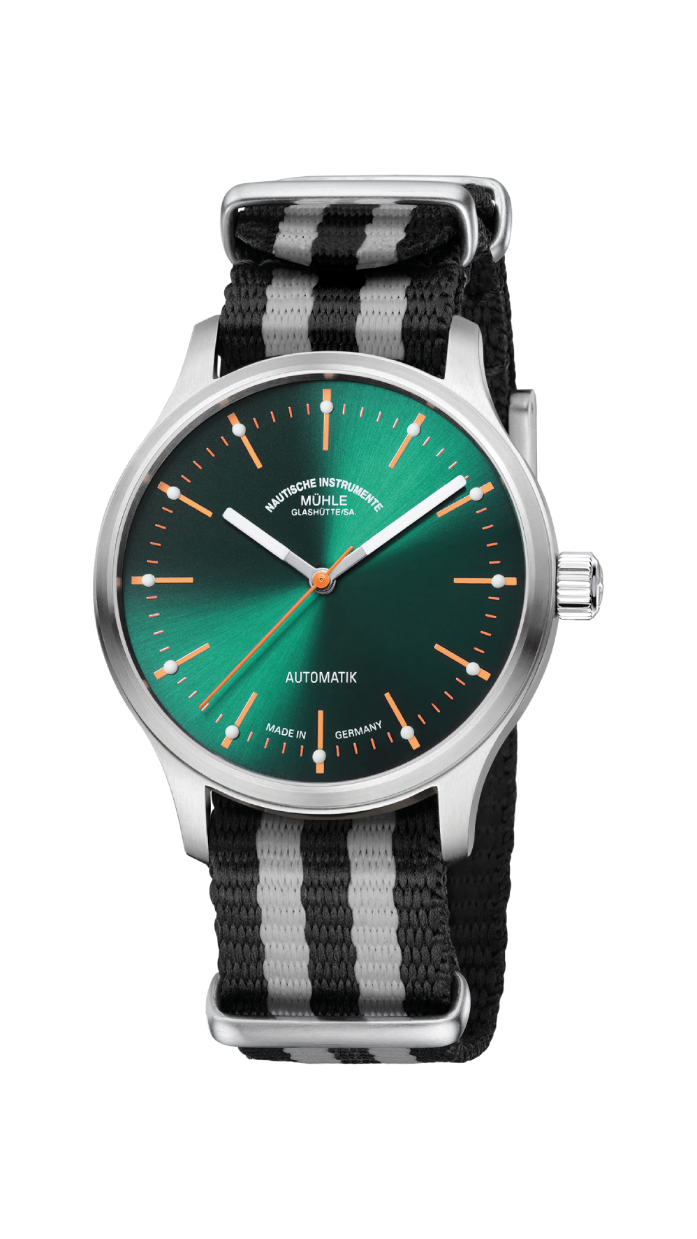 Men's watch / unisex  MÜHLE-GLASHÜTTE, Panova Green / 40mm, SKU: M1-40-76-NB-IV | timeolution.com