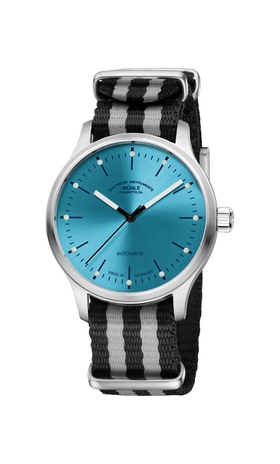 Men's watch / unisex  MÜHLE-GLASHÜTTE, Panova Turquoise / 40mm, SKU: M1-40-79-NB-IV | timeolution.com